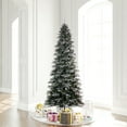 thumbnail image 5 of Vickerman 7.5' x 44" Frosted Douglas Fir Artificial Slim Unlit Christmas Tree., 5 of 5