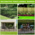 thumbnail image 5 of Yeshouse 15 Panels Decorative Outdoor Garden Fence for Yard,32 in(H) X 36 ft(L) No Dig Decorative Fence for Outdoor,Yard, Patio,Animal Barrier Rustproof Metal Wire Panel,Temporary Dog Fence- Arch, 5 of 6