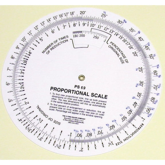 C-Thru Circular Proportional Scale, 5 in