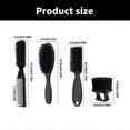 thumbnail image 3 of 4 Pieces Men's Hair Styling Brush Set For Professional Slicked Back Look With, 3 of 5