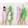 thumbnail image 3 of Clackibukvyz Kids Hooded Bath Towel, Green Dinosaur Beach Towel for Kids 0-4 years, 3 of 7