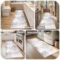 thumbnail image 7 of Findosom 2'x6' Runner Rug for Hallways,Non-Slip Washable Bedside Rug Abstract Low Pile Floor Rug Ultra Soft Distressed Kitchen Runner Carpet for Hallways,Kitchen,Bathroom,Entrance,Grey, 7 of 7