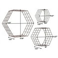 thumbnail image 5 of Sorbus Floating Shelves, 3 Pack Wall Mounted Metal Wire Hexagon Design, 14 x 12 Inch Wall Shelves for Bedroom, Kitchen, Living Room, Bathroom Shelves Over The Toilet, Home Décor, 5 of 7
