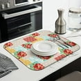 thumbnail image 3 of Microfibre Drying Mat for Kitchen Pioneer Dish Drying Drainer Mat Absorbent Colorful Floral Drying Mat Washing Up for Glass, Plate & Cup 16inch X 18inch, 3 of 7