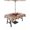 Brown Gray, variant on Outdoor Tablecloths with Umbrella Hole & Zipper, Red Texas Star Rustic 54x54 Inch Square Tablecloths, Farmhouse Berry Brown Wooden Waterproof Table Cloth, Patio/Pool/Picnic Table Covers