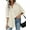 Beige, variant on Womens Button Up Shirt Loose Drop Shoulder Blouses Long Sleeve Soft Office Dress Collar Shirt with Pockets