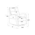 thumbnail image 6 of Ucloveria Power Recliner, USB Charge Manual Headrest Double Layer Backrest Truck armrest Recliner Chair Sofa for Living Room, 6 of 7