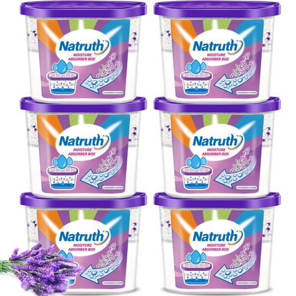 Absorbente de humedad NATRUTH con aroma a lavanda, 370 ml, paquete de 6