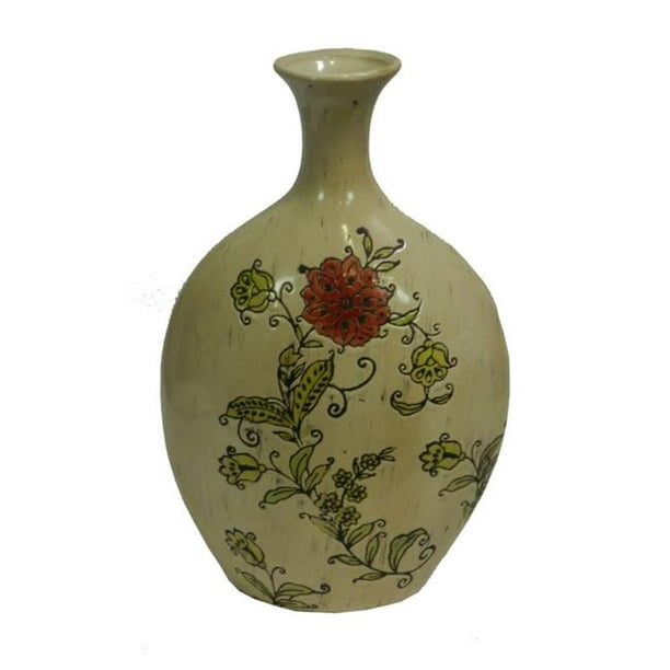 Benzara ETD-EN30864 Attrayant Vase en Céramique&44; Multicolore - 15 x 8 x 8