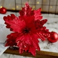 thumbnail image 3 of Large Velvet Sequin Christmas Flower Decorative Floral Arrangement For Holiday, 3 of 9
