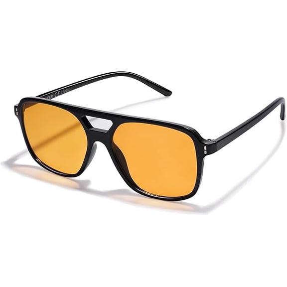 Retro Vintage 70s Square Aviator sunglasses for women men VL9611X