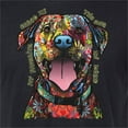 thumbnail image 2 of My Favorite Breed is The One In Need | Colorful Labrador Dog | Dean Russo Art Animal Lover Mens Premium Tri Blend T-Shirt, True Black, L, 2 of 5