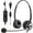 Binaural WK602 USB, variant on Wantek Wired USB Headset, Stereo Type C Headphones with Noise-Cancelling Microphone, In-Line Controls, PC/Mac/Laptop, Black