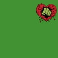 thumbnail image 2 of Boy's Marvel Hulk Heart Smash Pocket Graphic Tee Kelly Green X Small, 2 of 4