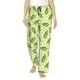 thumbnail image 1 of Balery Green Peas Pantalones de pijama para mujer, pijamas ultraligeros, pantalones de estar por casa-Medium, 1 of 6