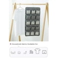 thumbnail image 2 of Hanging Bra Organizer with Pockets, Hanging Sock Organizer, Dual Sided Hanging Closet Underwear Storage Holder for Lingerie, Panty Tie (20 Pockets, Gray), 2 of 7