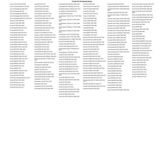 Tusk Front Brake Master Cylinder Rebuild Kit for Honda NT700V 2010-2011