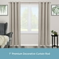 thumbnail image 2 of Kenney® Weaver 1" Premium Decorative Window Curtain Rod, 48-86", Chocolate, 2 of 6