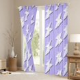 thumbnail image 3 of Erosebridal Abstract Lightning Pattern Curtains Pack of 2 (42x84 Each),Purple And White Curtains Blackout For Girls Boys, 3 of 7