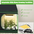 thumbnail image 3 of Costway 96''x48''x72'' Mylar Hydroponic Grow Tent Roof Cube w/Window Floor Tray, 3 of 12