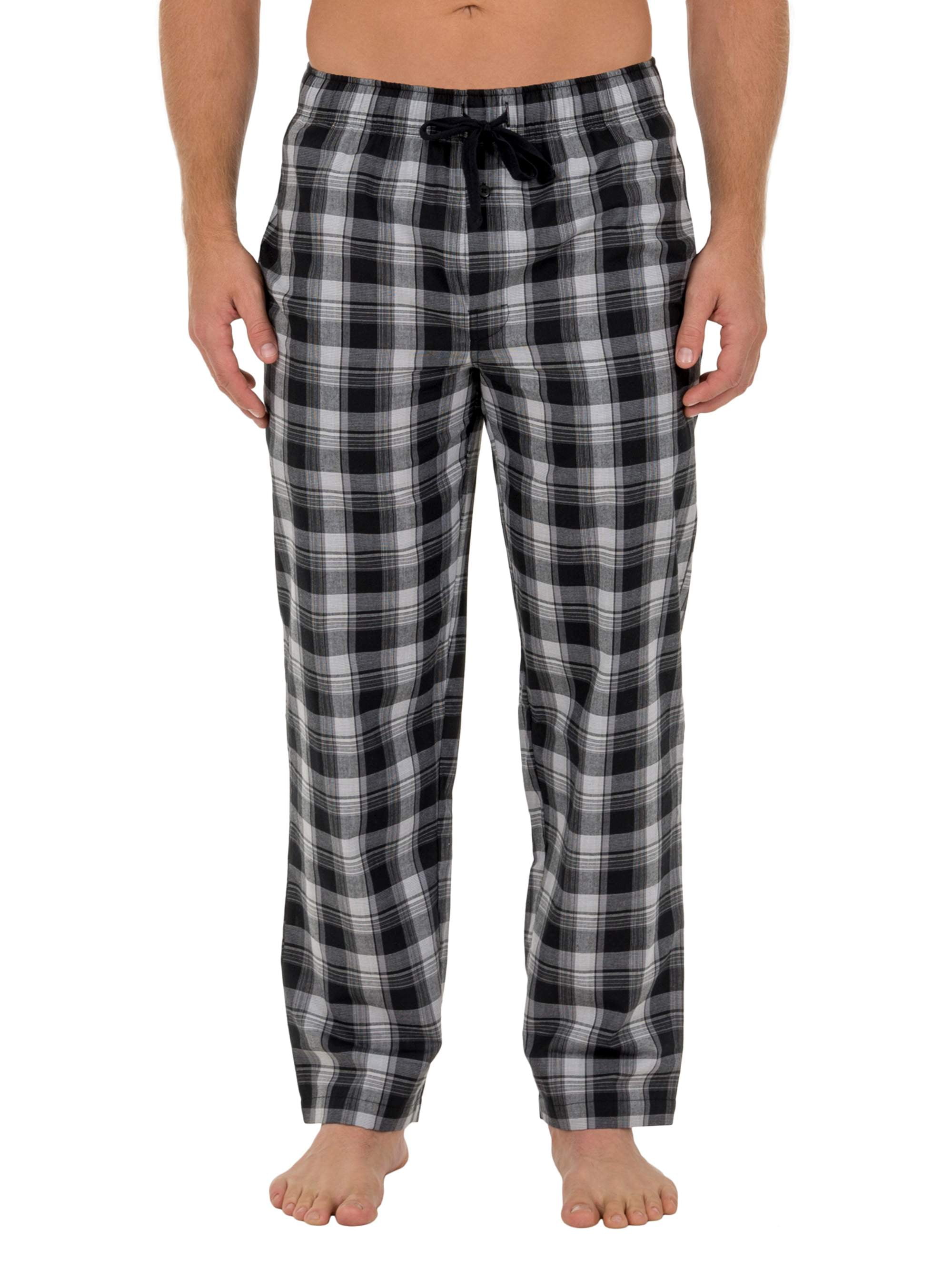 i-Smalls Men's Checked 100% Cotton Pyjama Bottoms Lounge Pants with Eye Mask