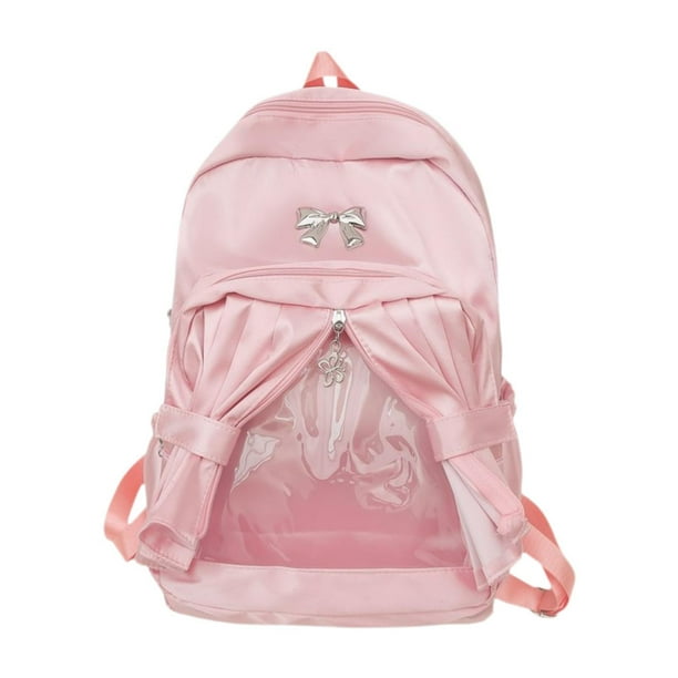 Mochila de moda, versátil y ligera, ideal para escalada al aire libre y viajes. Rosa