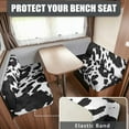 thumbnail image 2 of XYZCANDO Cow Print RV Dinette Cushion Covers Washable Furniture Covers Universal RV Accessories for Inside Bench Cushion Comfortable 2 Seat Sofa Cover Stretchable Slip Covers for Loveseat White, 2 of 7