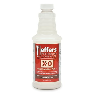 Jeffers X-O Pet Odor Neutralizer PLUS Cleaner | 16 oz Concentrated Formula | All-Natural & Organic Odor Neutralizer & Cleaner in One