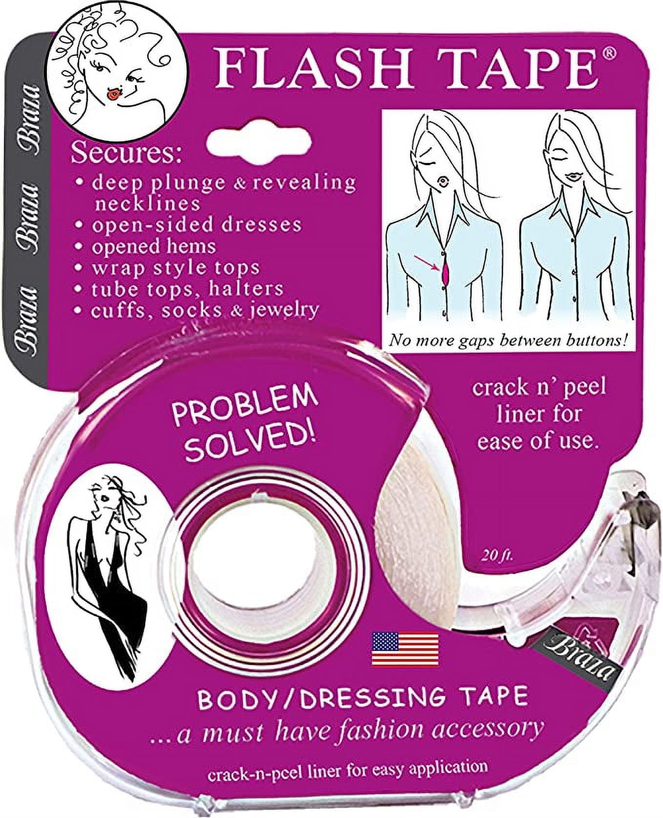 Fearless Fashion Tape, Double Sided Tape for Clothing and Body, 50 Pack, 1/2"" x 3"" Strips" - Walmart.com Fearless Fashion Tape, Double Sided Tape for Clothing and Body, 50 Pack, 1/2"" x 3"" Strips" - Walmart.com