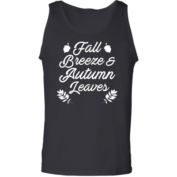 Fall Breeze & Autumn Leaves Adult Tank Top
