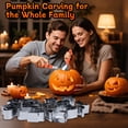 thumbnail image 7 of Ninonly 26Pcs Halloween Pumpkin Carving Kit,with 24 PCS Stainless Steel Pumpkin Carving Stencils&2 Carving Tools, 7 of 7