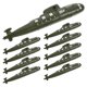 thumbnail image 4 of BRIGHTFUFU 12 Uds. Modelos de submarinos militares simulados juguetes mesa de arena submarinos de paisajismo, 4 of 7