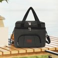 thumbnail image 5 of Insulated Cooler Bag, Large Leakproof Beach Cooler, Lightweight Portable Double Layer Soft-Sided Travel Ice Chest for Camping, Kayaking, Road Trips, Grocery Shopping(Green), 5 of 6