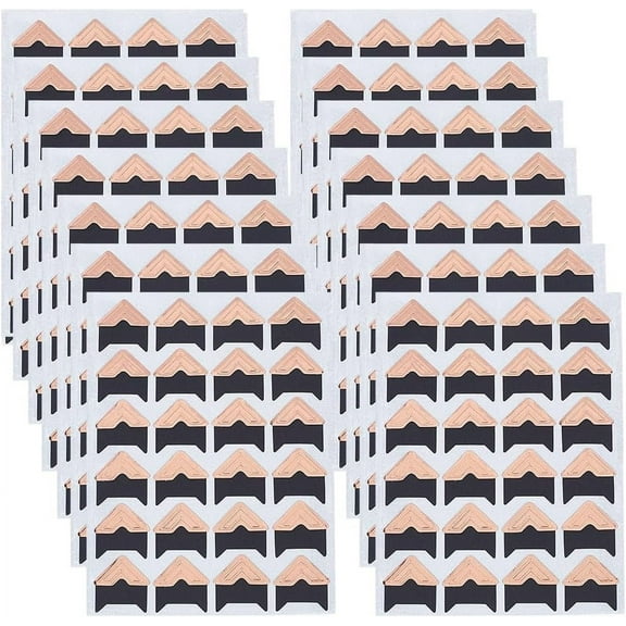360 PCS Photo Corners Self Adhesive Stickers Gold Photo Corners Notebook Photo Corner Stickers for DIY Scrapbook Photo Album Trip Journal Memory Book Dairy