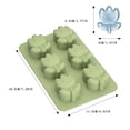 thumbnail image 3 of 2 Pack Tulip Ice Cube Tray 1.5 Inch Flower Silicone Ice Cube Tray with Covers, Easy Release Large Ice Cube for Drinks Bourbon & Homemade Juice, 3 of 5