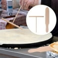 thumbnail image 4 of Spatula Set Wooden T Sticks for Spreading Pancake Batter, Set of 8 Utensils for Uniform Crepe Maker Kitchen Tool, 4 of 7