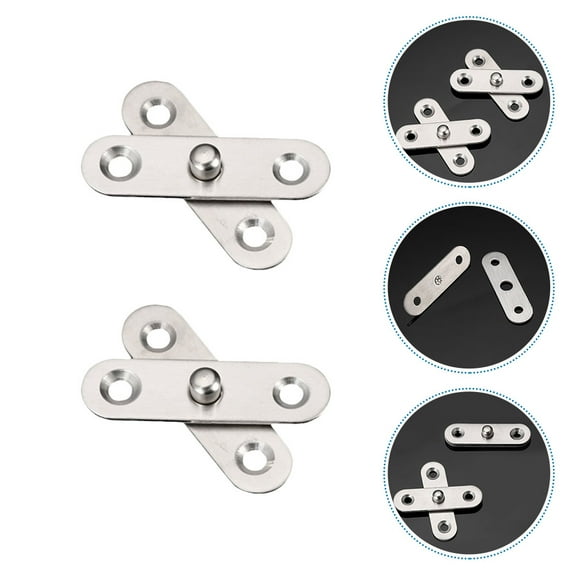 Beaupretty 20Pcs Hidden Door Hinges Stainless Steel Silver for DIY Projects