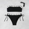 thumbnail image 2 of Traje de baño de 2 piezas para mujer, trajes de baño para mujer, bikini de dos piezas con espalda descubierta y vendaje, conjunto de ropa de playa para mujer, 2 of 7