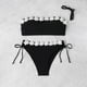 thumbnail image 4 of Conjunto de Bikini de Cintura Alta para las Mujeres Bandaje sin Espalda Sólido Traje de Baño de Dos Piezas con Sujetadores Acolchados Extraíbles, Diseño de Corte Alto para Vacaciones en la Piscina de, 4 of 9