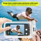 thumbnail image 3 of Universal Waterproof Phone Case for iPhone 16 15 14 13 Plus Pro Max, IPX8 Cellphone Dry Bag 12 11 Pro Max XR X 8 7 6S Plus SE, Galaxy S23 S22 S21 S20+ S20 S10 Plus Note, Pixel up to 7" -Blac, 3 of 5