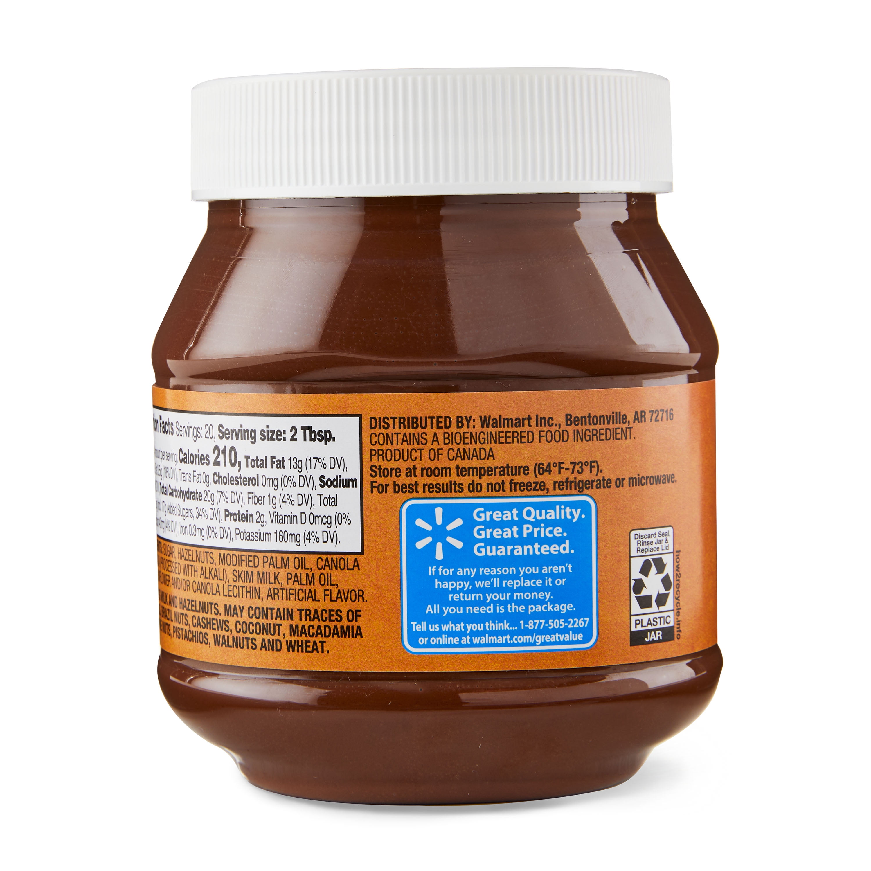 Great Value Hazelnut Spread, 26.5 oz