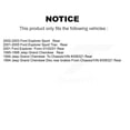 thumbnail image 2 of TEC Rear Ceramic Disc Brake Pads TEC-666 for Car Ford Explorer Sport Trac Jeep Grand Cherokee, 2 of 10