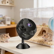 ZYXWVU Indoor Security Camera 1080P WiFi Dome Pet Cam App Control Motion Detection Home Surveillance Camera For Baby Kid Pet Monitor Black