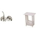 thumbnail image 1 of Figuras De Elefante De Cerámica Y Práctica Mesita De Noche Portátil Para Decoración Del Hogar, Estante, Soporte De TV, Hotel, Cafetería, Salón, Balcón., 1 of 8