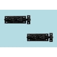 thumbnail image 2 of Renovators Supply Black Slide Bolt Door Latch 3 7/8" L Wrought Iron Metal Surface Sliding Bolts w/Catch for Cabinet Doors Rust Resistant Security Locks w/Hardware Pack of 2, 2 of 9