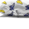 thumbnail image 4 of Animals Pet Bed, Natural Theme Colorful Butterflies Pattern Flying Insect Motifs, Resistant Pad for Dogs and Cats Cushion with Removable Cover, 24" x 39", Yellow Violet Blue and White, by Ambesonne, 4 of 4