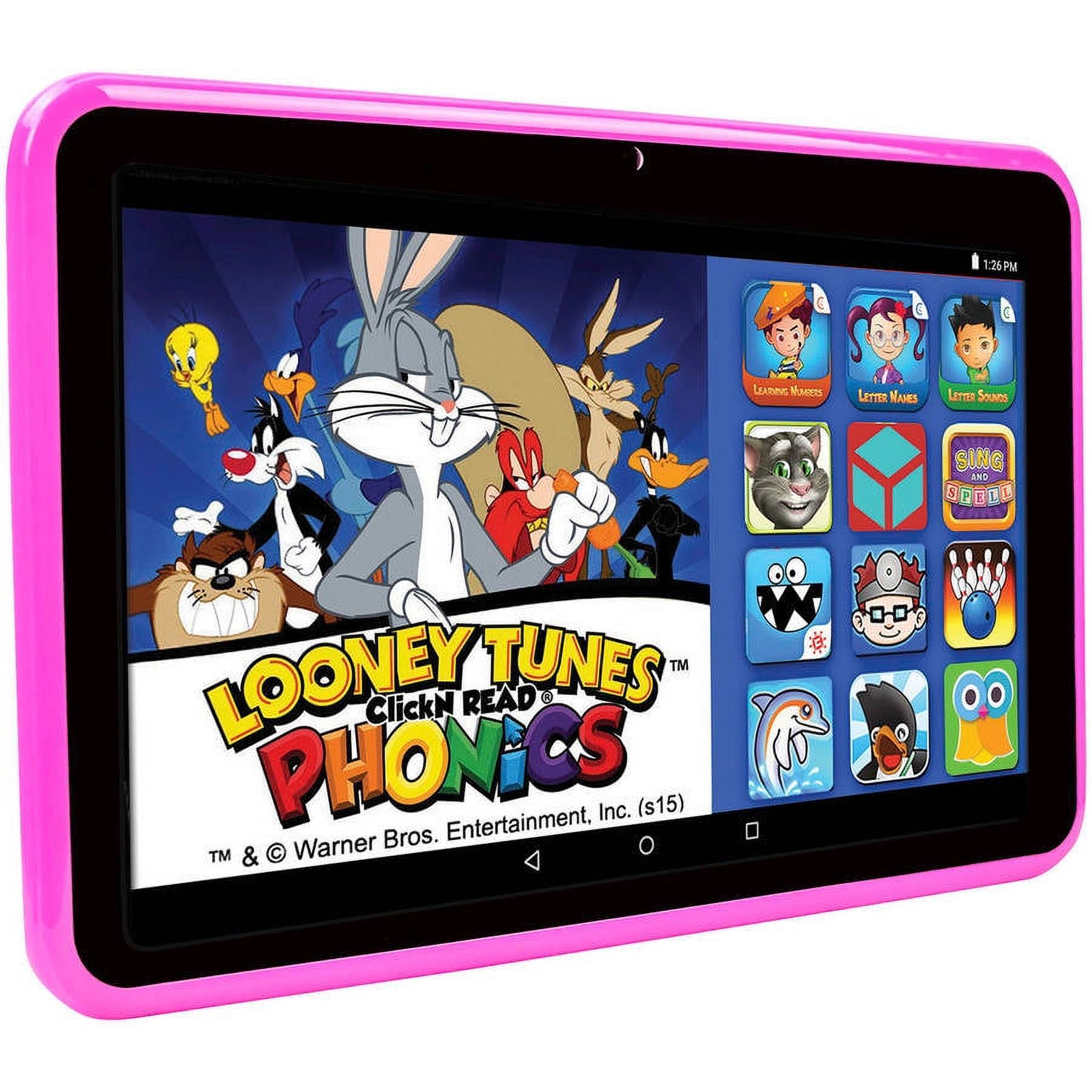 HighQ Learning Tab 7" Kids Tablet 16GB Intel Atom Processor Preloaded with Learning Apps & Games Pink - image 3 of 5