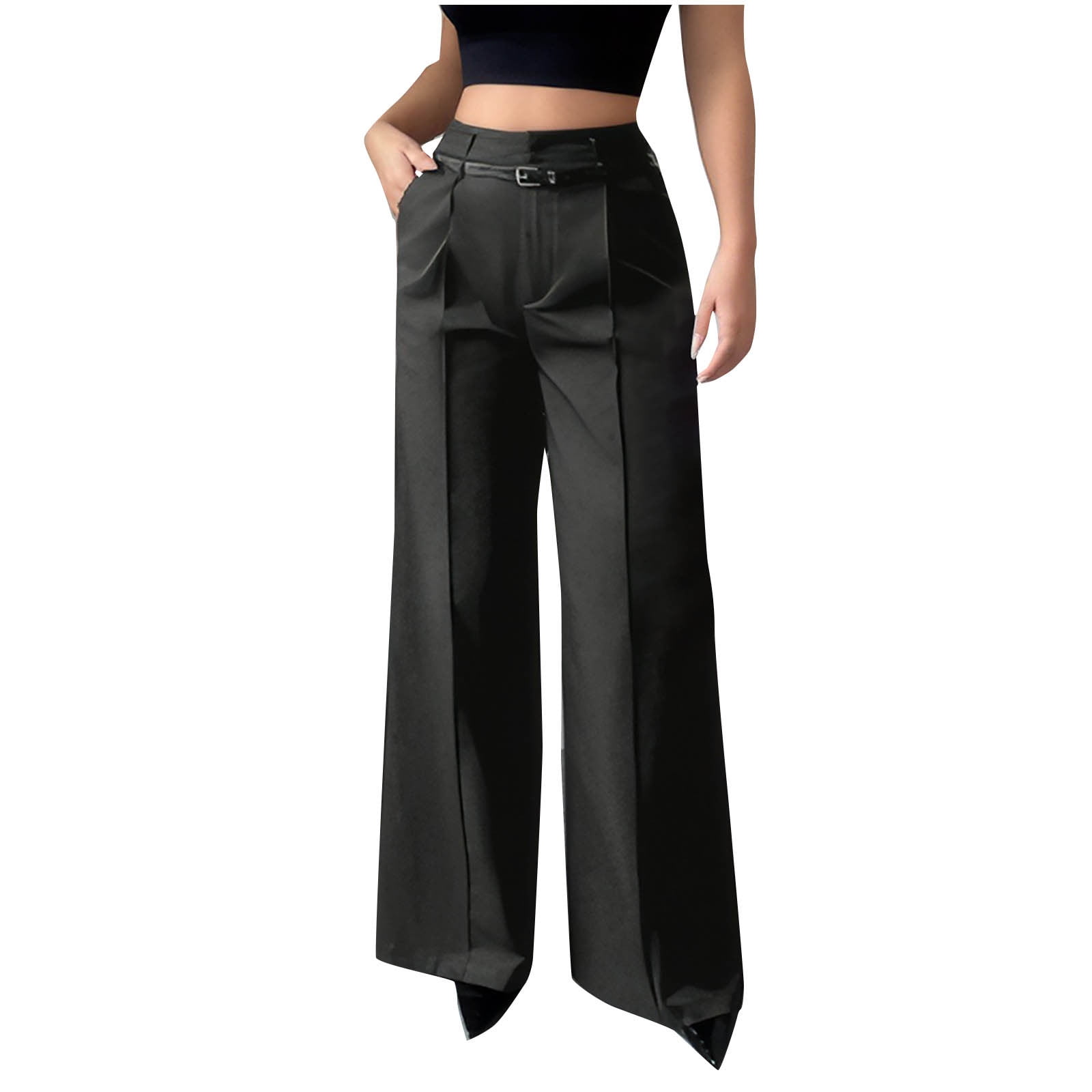 KIHOUT Wide Leg Dress Pants for Women High Waist Business Casual