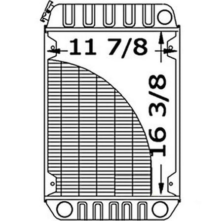 RAParts AM130325 Fits John Deere 375 3375 Skidsteer F915 F925 F932 F935 Front Mower Radiator