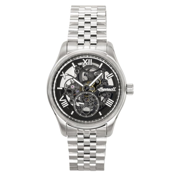 Ingersoll The Maverick Stainless Steel Black Skeleton Dial Automatic I17403 Men's Watch
